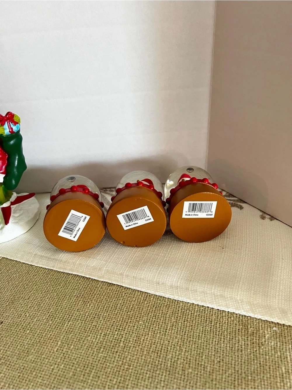 Lot of 5 The Grinch Christmas Figurine Dr Seuss Santa 6.5